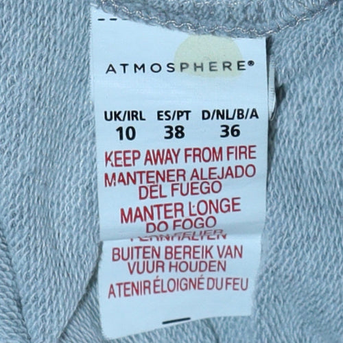 Atmosphere Womens Grey Ramones Sweatshirt UK 10 Crew Neck Pullover