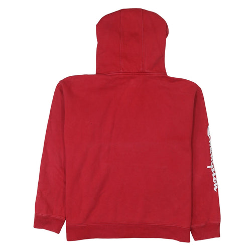 Champion Men's Red Pullover Hoodie Medium Logo Fleece Sweatshirt