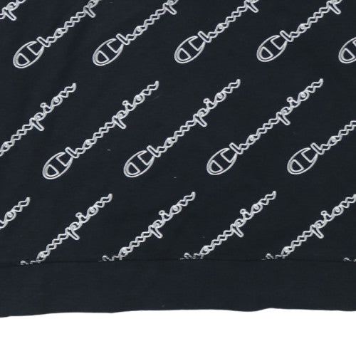 Champion Womens Black 2XL Pullover Logo Sweatshirt