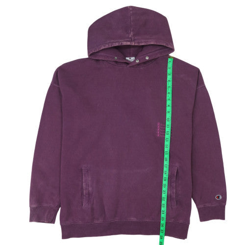 Champion Womens Purple Pullover Hoodie Size L Cotton Blend