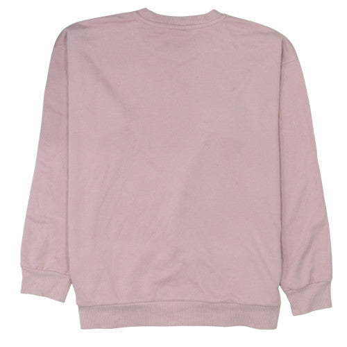 Adidas Womens Pink Crew Neck Pullover Sweatshirt UK 12-14