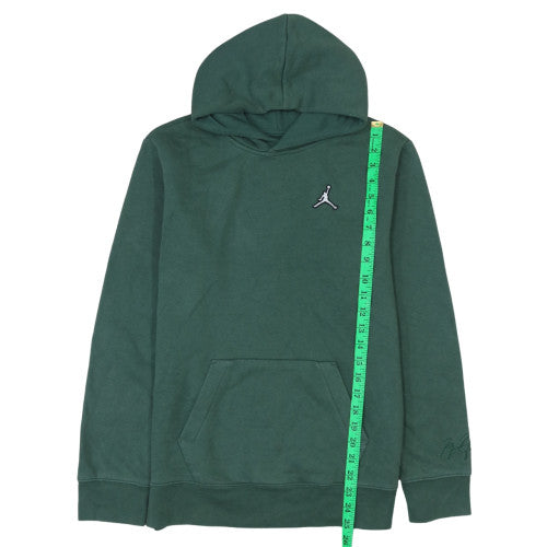 Jordan Boys Green Pullover Hoodie Size 14 Years Fleece Cotton Sweatshirt