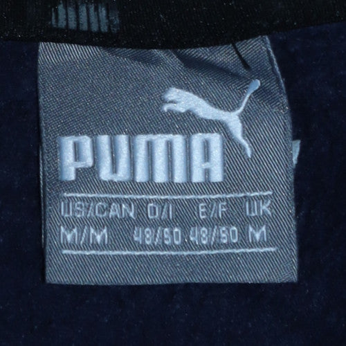 Puma Men's Blue Crew Neck Logo Pullover Sweatshirt Size M
