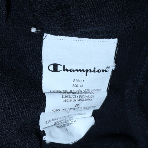 Champion Women Black Small Crew Neck Pullover Sweatshirt