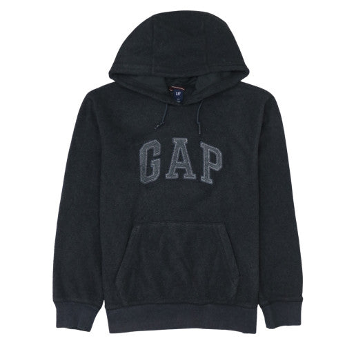 GAP Womens Black Small Pullover Hoodie with Logo and Kangaroo Pocket