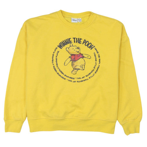 Disney Primark Womens Yellow Winnie the Pooh Sweatshirt M 12/14