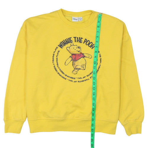 Disney Primark Womens Yellow Winnie the Pooh Sweatshirt M 12/14