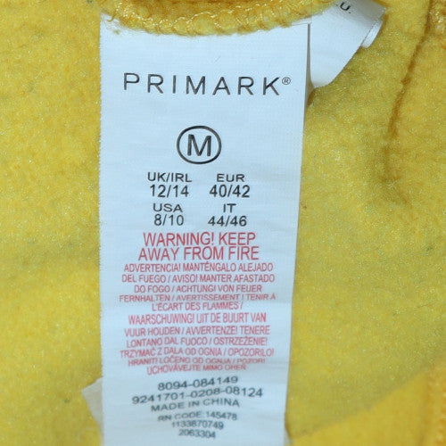 Disney Primark Womens Yellow Winnie the Pooh Sweatshirt M 12/14