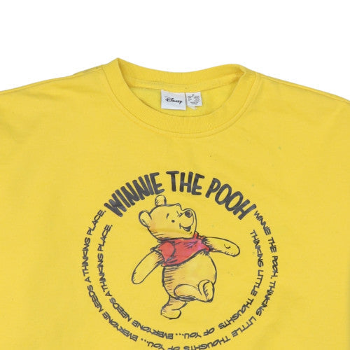 Disney Primark Womens Yellow Winnie the Pooh Sweatshirt M 12/14