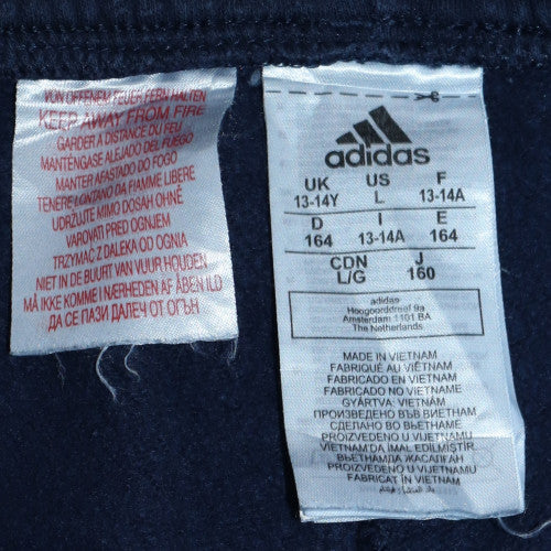 Adidas Boys Blue 13-14 Years Jogger Activewear Trousers with Side Stripes