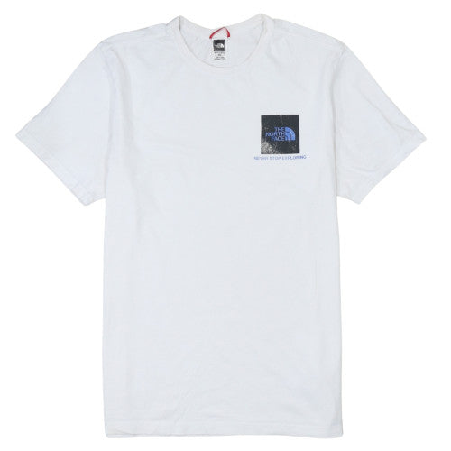 The North Face Men's White Cotton Logo Outdoor T-Shirt Size M