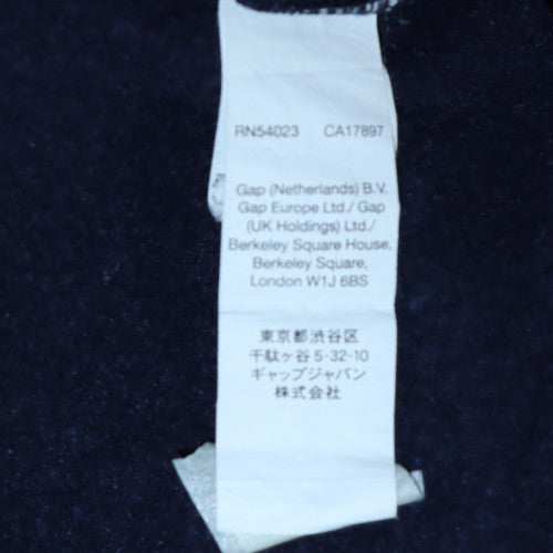 GAP Womens Navy Blue Pullover Hoodie M Hooded Cotton Logo