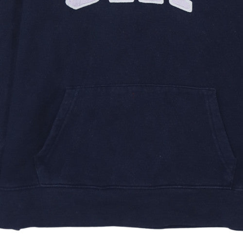 GAP Womens Navy Blue Pullover Hoodie M Hooded Cotton Logo