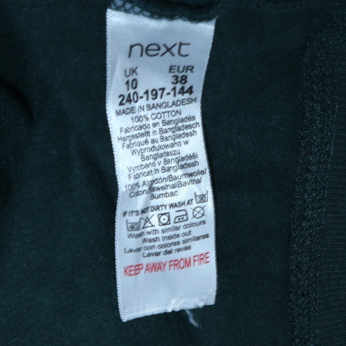 Next Peanuts Womens Green Cotton Pullover Sweatshirt UK 10