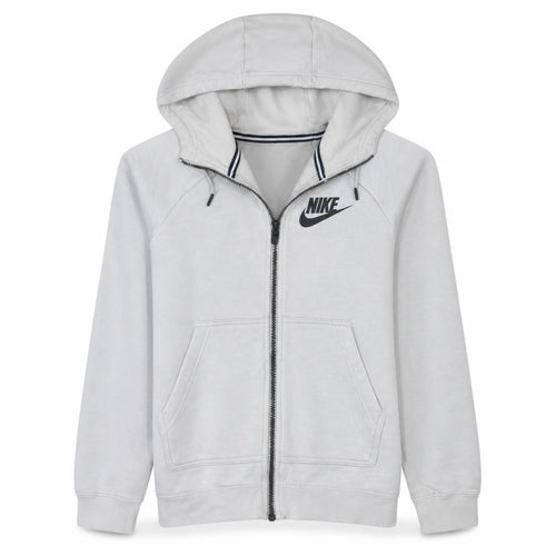 Nike Men's White XS Full Zip Hoodie Sweatshirt with Logo