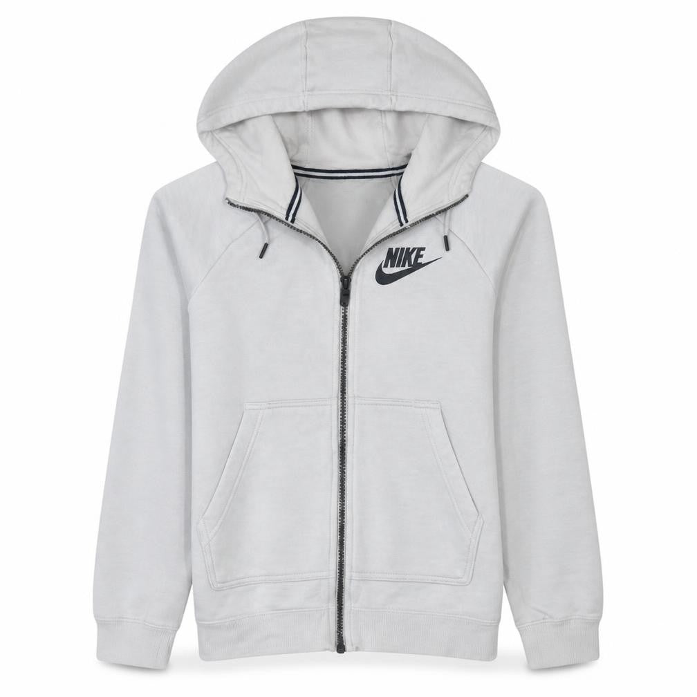Nike Men's White XS Full Zip Hoodie Sweatshirt with Logo