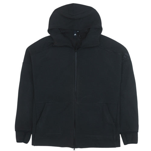 Adidas Men's Black XL Full Zip Hooded Sweatshirt