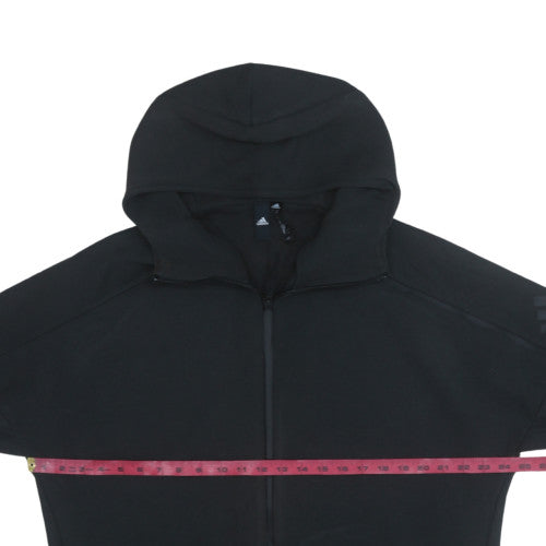 Adidas Men's Black XL Full Zip Hooded Sweatshirt