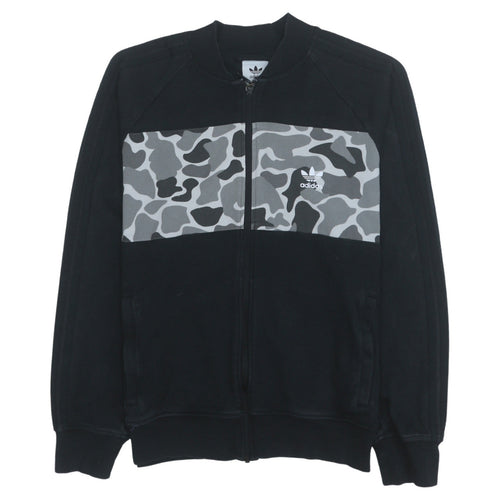 Adidas Men's Black Camo Full Zip Sweatshirt Size M
