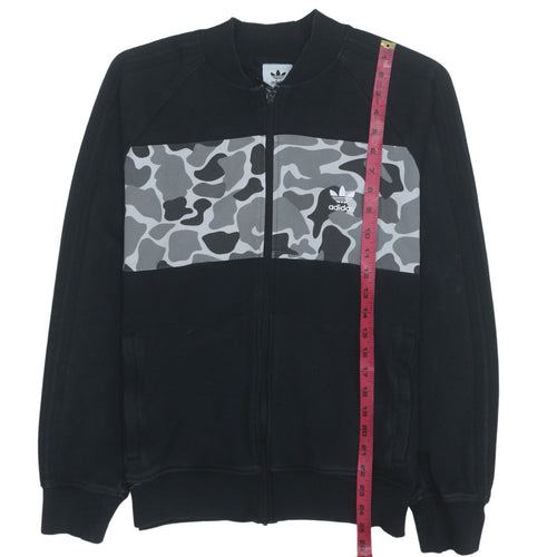 Adidas Men's Black Camo Full Zip Sweatshirt Size M
