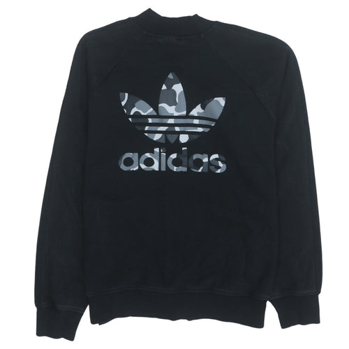 Adidas Men's Black Camo Full Zip Sweatshirt Size M