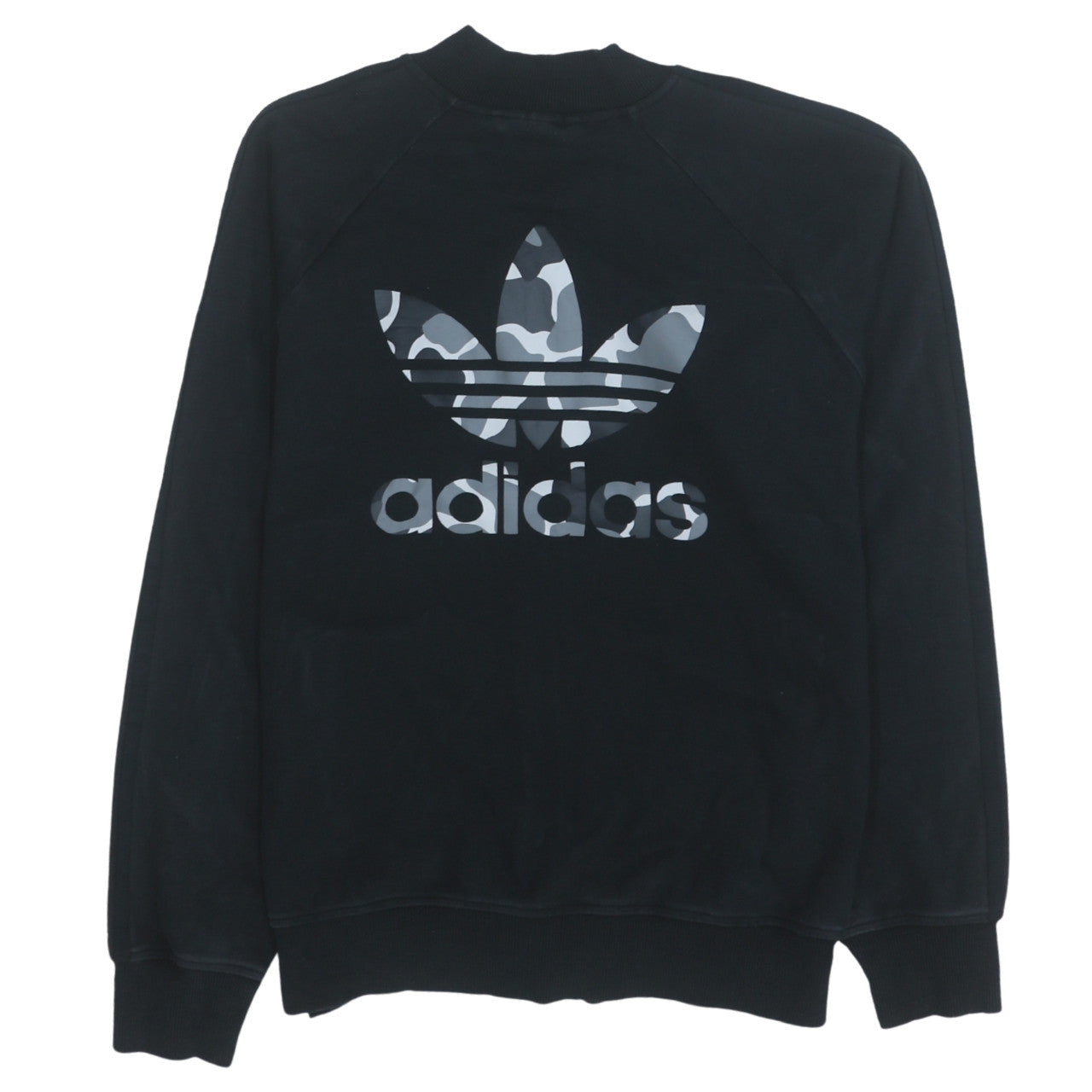 Adidas Men's Black Camo Full Zip Sweatshirt Size M