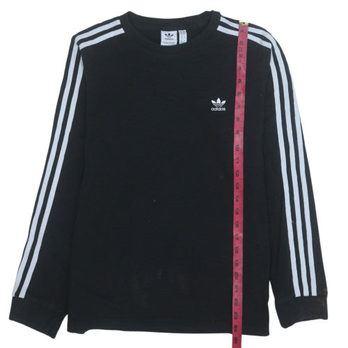 Adidas Womens Black Long Sleeve Crew Neck Sweatshirt Size M