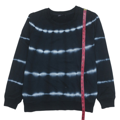 Marks and Spencer Womens Black Tie Dye Pullover Sweatshirt Size 22