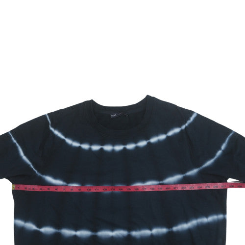 Marks and Spencer Womens Black Tie Dye Pullover Sweatshirt Size 22