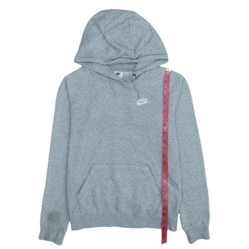 Nike Womens Grey XS Pullover Hoodie with Logo Front Pocket