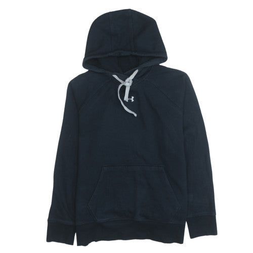 Under Armour Men's Black Pullover Hoodie Size M Fleece Logo