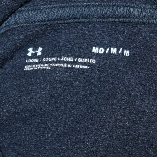 Under Armour Men's Black Pullover Hoodie Size M Fleece Logo