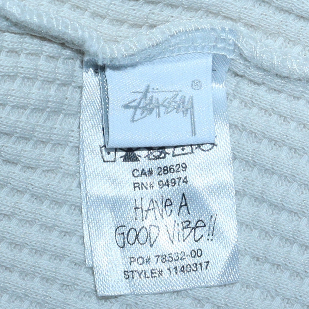 Stussy Men’s Beige Cotton Full Zip Track Jacket Size L