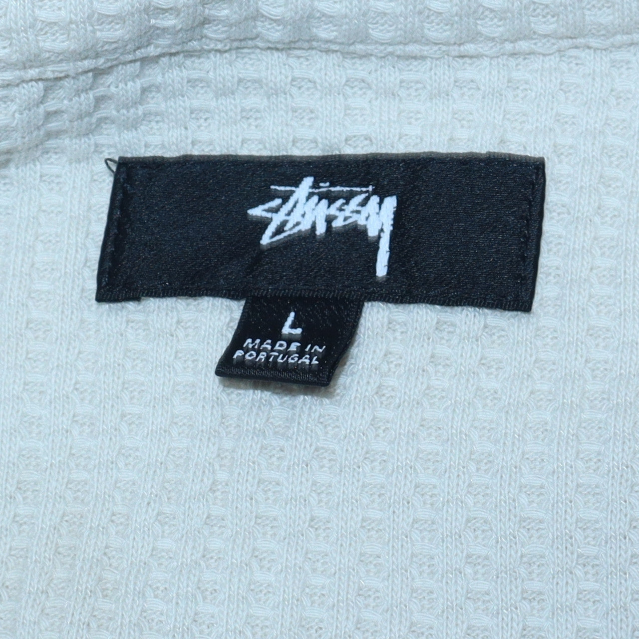 Stussy Men’s Beige Cotton Full Zip Track Jacket Size L