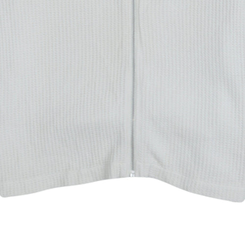 Stussy Men’s Beige Cotton Full Zip Track Jacket Size L