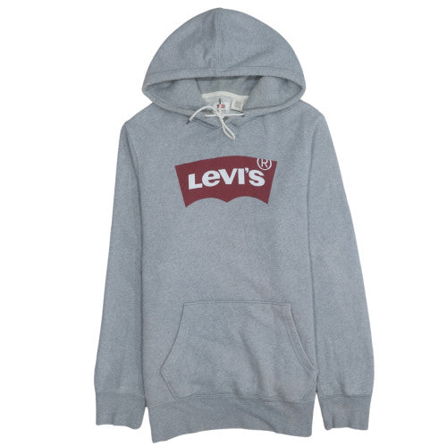 Levi's Men's Grey Pullover Hoodie M Graphic Print Cotton Blend