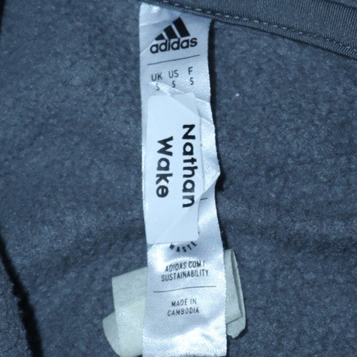 Adidas Men’s Grey Pullover Hoodie Size S Regular Fit Sportswear