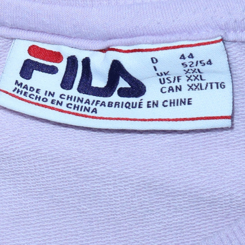 Fila Women’s Purple XXL Crew Neck Pullover Sweatshirt