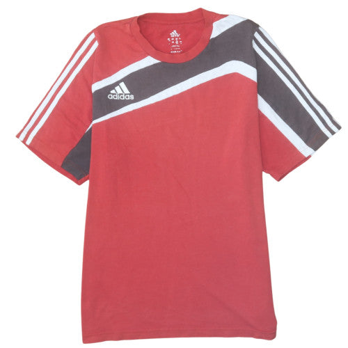 Adidas Men's Red Short Sleeve Crew Neck Graphic T-Shirt 2XL