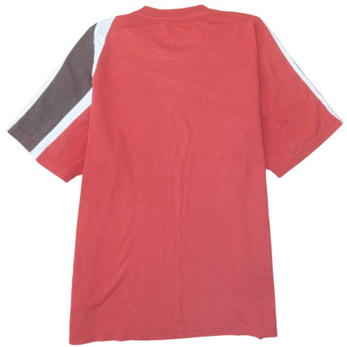 Adidas Men's Red Short Sleeve Crew Neck Graphic T-Shirt 2XL