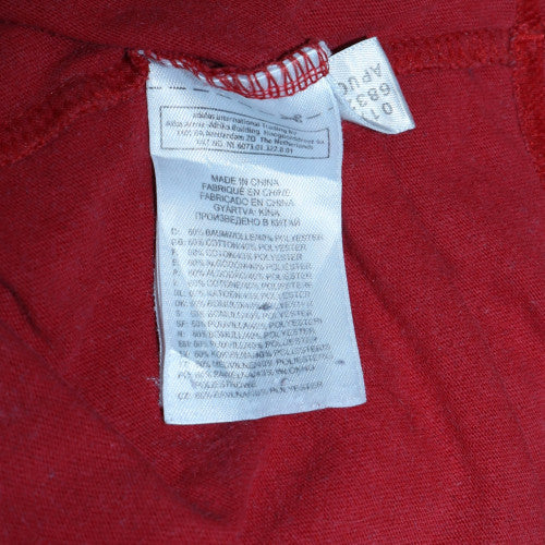 Adidas Men's Red Short Sleeve Crew Neck Graphic T-Shirt 2XL