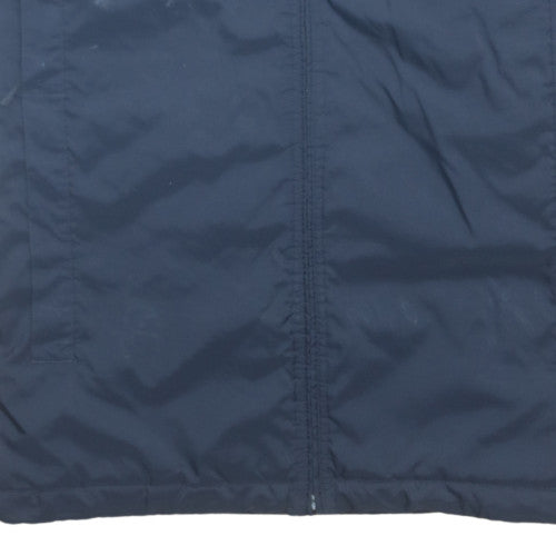 Reebok Mens Navy 2XL Hooded Windbreaker Jacket with Full Zip