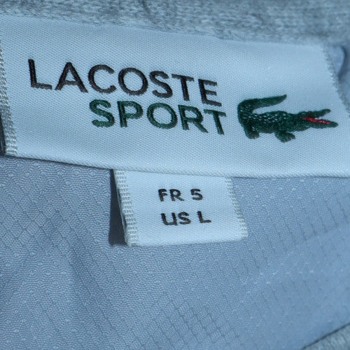 Lacoste Sport Men's Grey Crew Neck Pullover Sweatshirt Size L