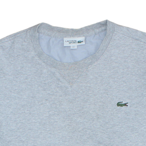 Lacoste Sport Men's Grey Crew Neck Pullover Sweatshirt Size L