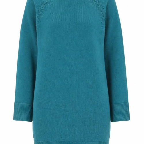 Jaeger Women’s Green Wool Cashmere Mock Neck Jumper Size S