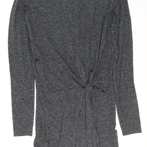 Jacqueline de Yong Women's Grey Long Sleeve Shift Dress Size S