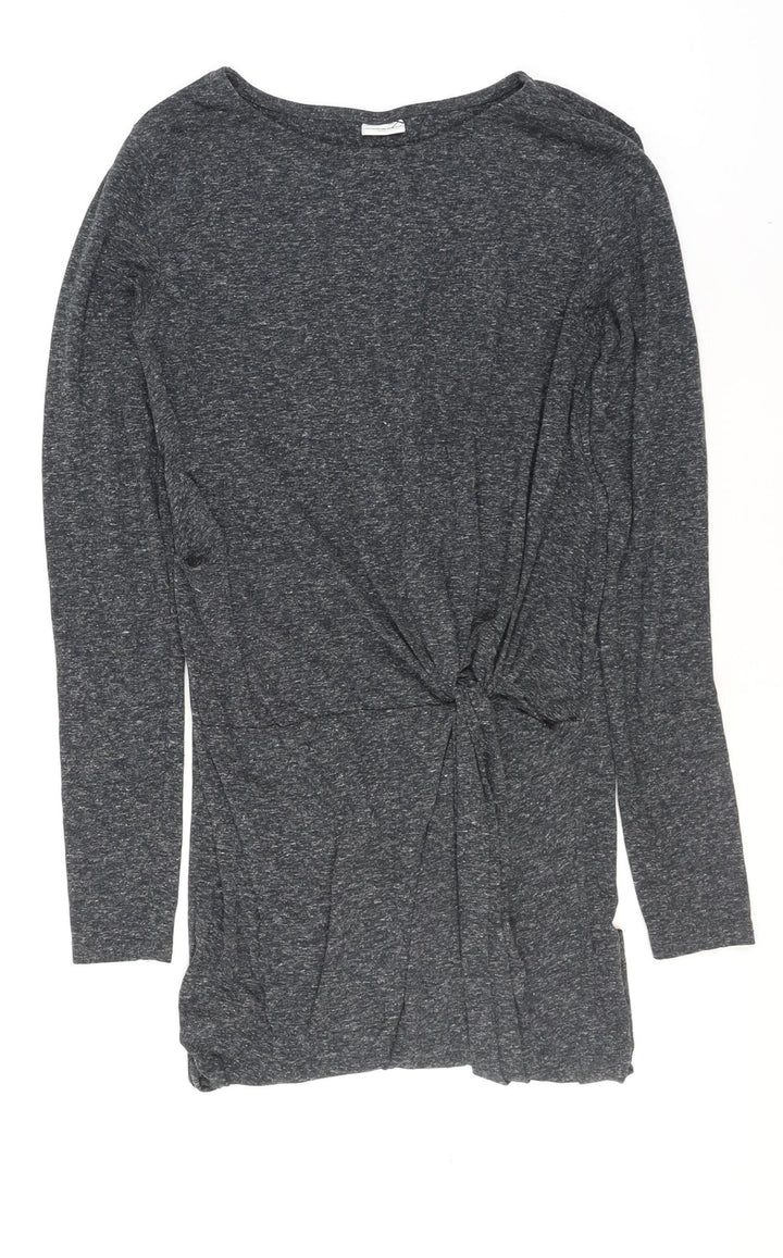 Jacqueline de Yong Women's Grey Long Sleeve Shift Dress Size S
