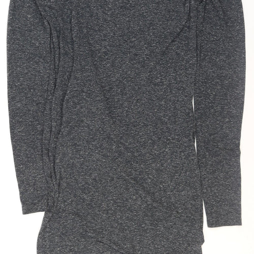 Jacqueline de Yong Women's Grey Long Sleeve Shift Dress Size S