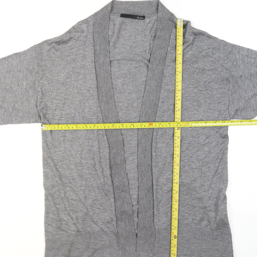 Le Comte Women's Grey 3/4 Sleeve Knit Cardigan Size 12