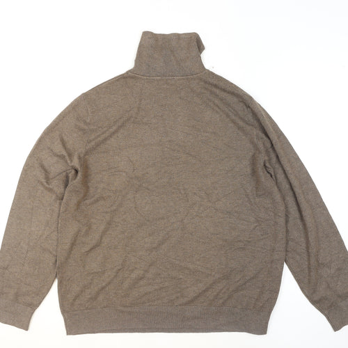 Peacocks Womens Brown Roll Neck Long Sleeve Jumper Size 24